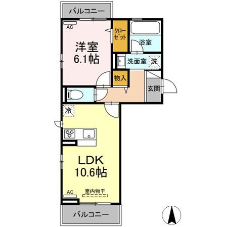 フォレスト和泉Ａ棟の物件間取画像